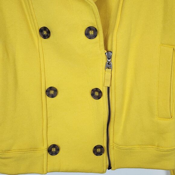 Splendid Double Breasted Yellow Moto Jacket Size S NWT - Picture 3 of 8